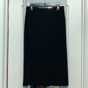 Black velvet Alex Evenings pencil skirt